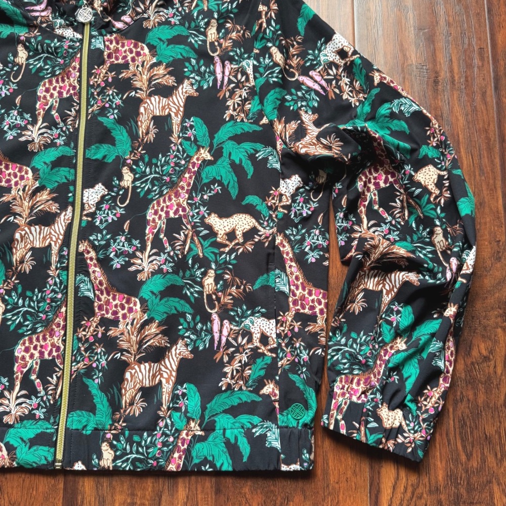 NWOT Lilly Pulitzer Luxletic Aegean Performance Jacket XL SPF 50 Full Zip Safari - Picture 8 of 15